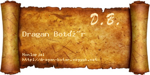 Dragan Botár névjegykártya